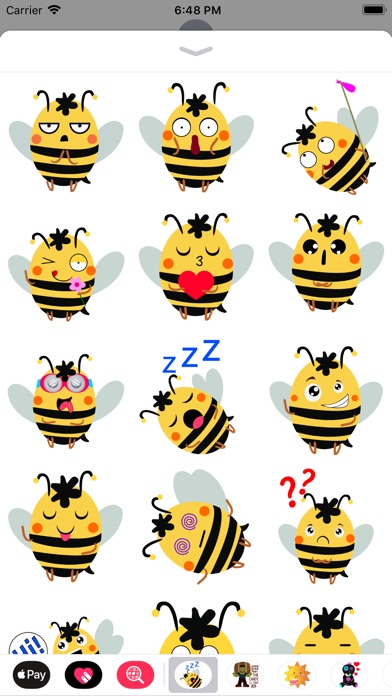 Honeybee Stickers for iMessage screenshot 2