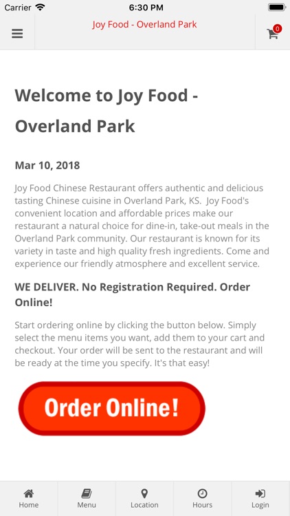 Joy Food Overland Park