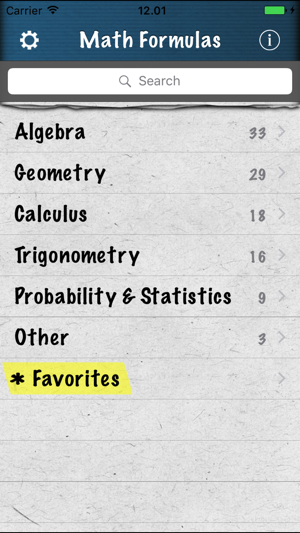 Math Formulas - Ref. Guide