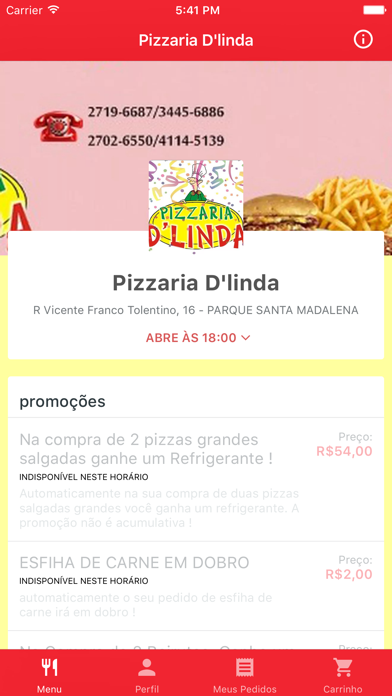 How to cancel & delete Pizzaria D'linda Delivery from iphone & ipad 1