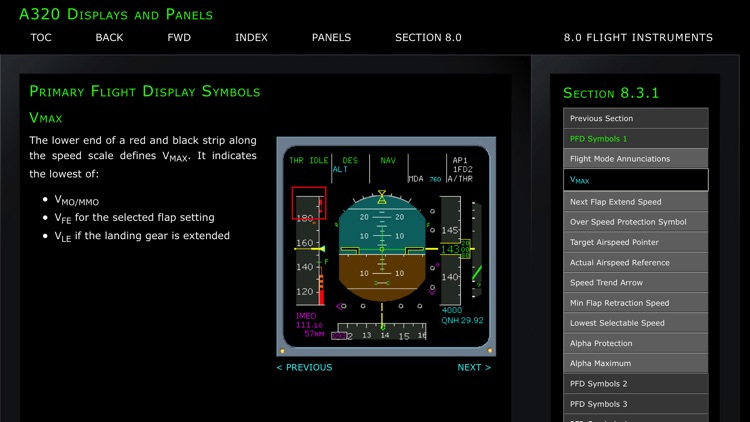 A320 Displays and Panels