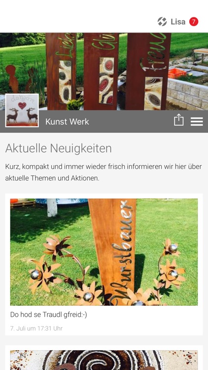 Deko shop - Holz, Glas, Metall