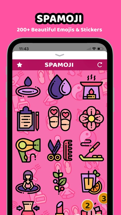 Spamoji - Spa Wellness Sticker screenshot 3