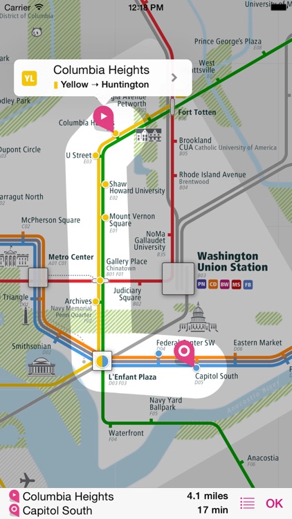 Washington Rail Map Lite