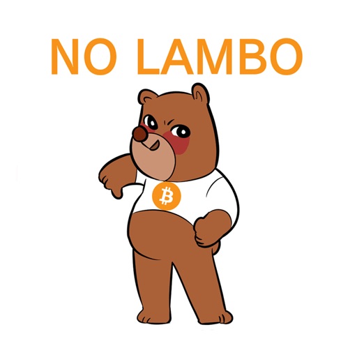 Bitcoin Bear Sticker Pack Icon