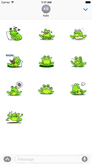 Funny Green Frog Prince Emoji(圖3)-速報App