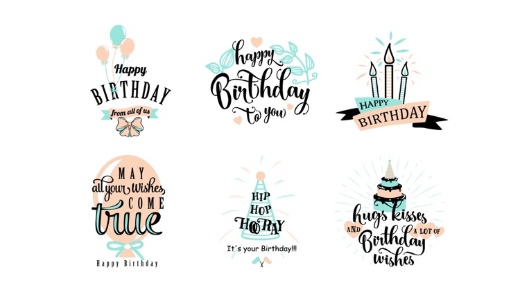 Happy Birthday Stickers Wishes