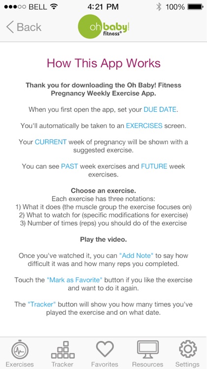 Oh Baby! Pregnancy Exercise