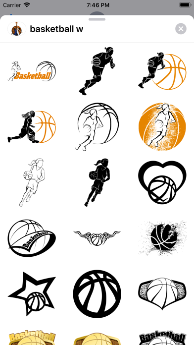 Women's Basketball Stickers screenshot 2