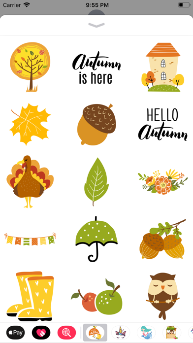 Hello Happy Autumn Stickers screenshot 2
