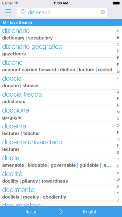 How to cancel & delete Italian English Dictionary and Translator (Lite) from iphone & ipad 1