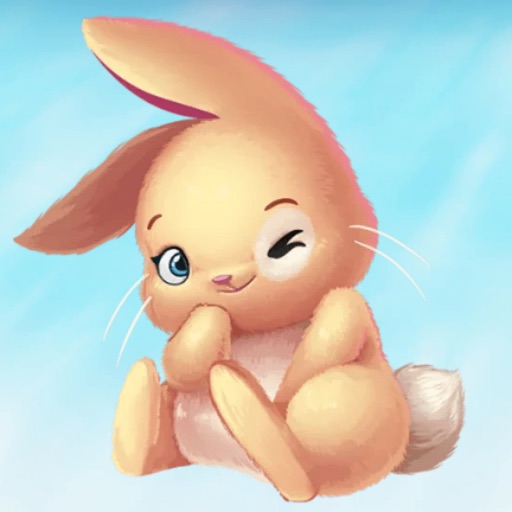 Cute Rabbit! Stickers icon