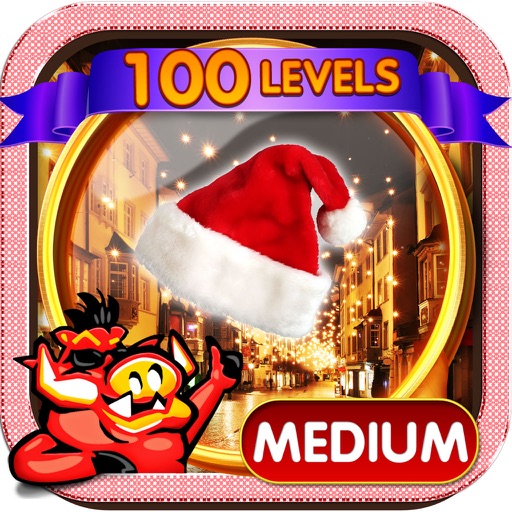 White Christmas Hidden Objects Icon