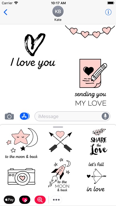 Believe in Love emoji stickers screenshot 2