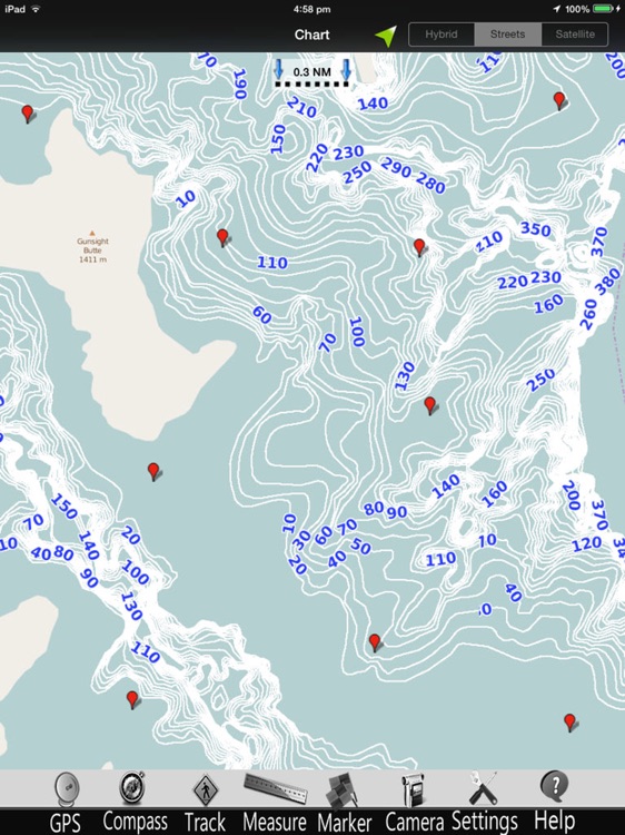 Lake Powell Nautical Chart Pro screenshot-3