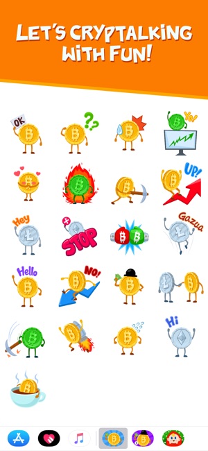 Cryptalk Lite Bitcoin Stickers(圖2)-速報App