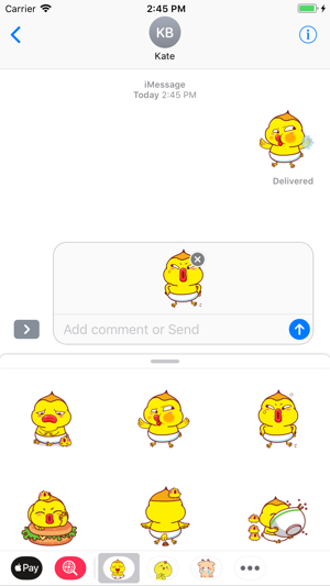 Baby Bird Funny Stickers