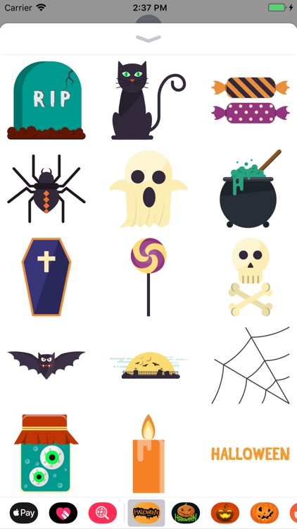 Happy Halloween Crawly Sticker