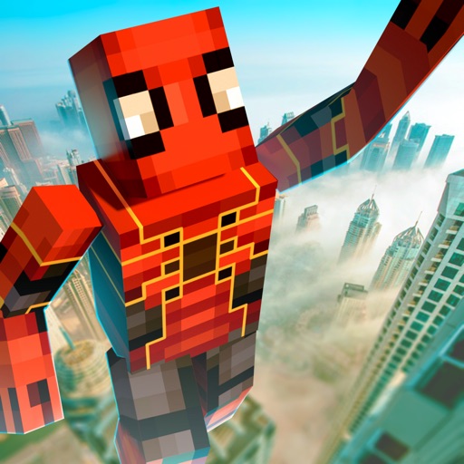 Cube Spider Hero in City 3D