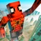 Play for the incredible cubic spider of the hero and fight with bandits and mutants in a huge pixel city