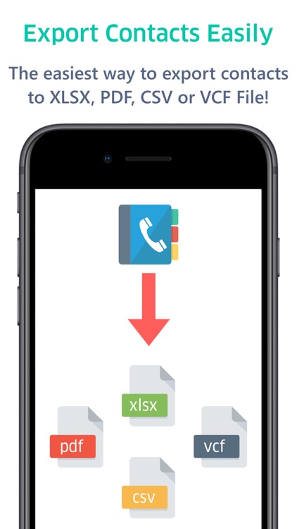 Contacts to Excel , PDF , CSV