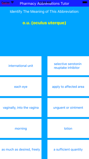 Pharmacy Abbreviations Tutor(圖2)-速報App