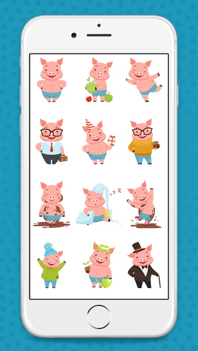 Animated Pink Pig Stickers screenshot 2