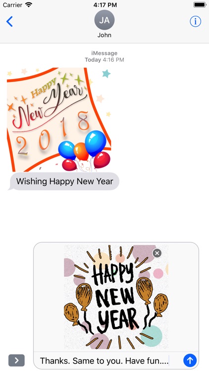 Happy New Year Card Stickers screenshot-3