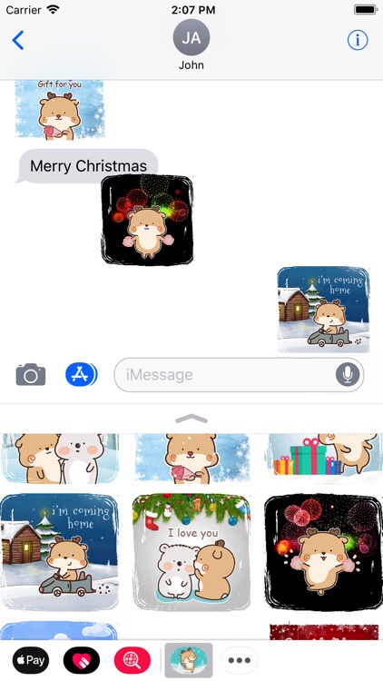 Merry Christmas With Reindeer