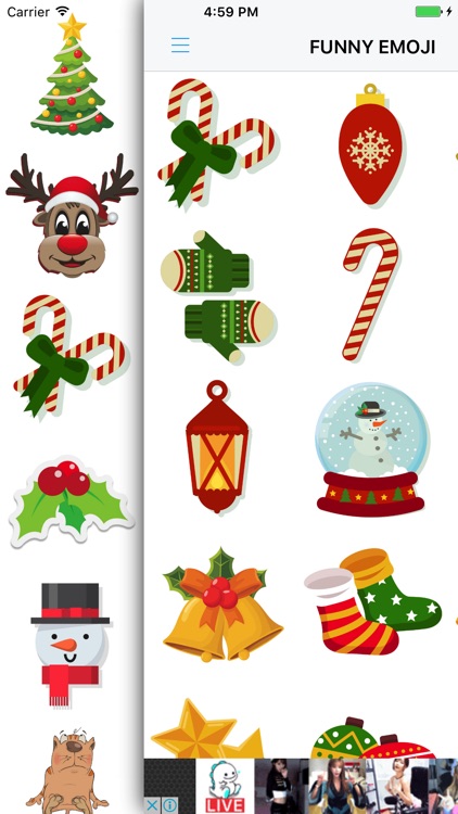 Xmas Emoji - Santa Sticker