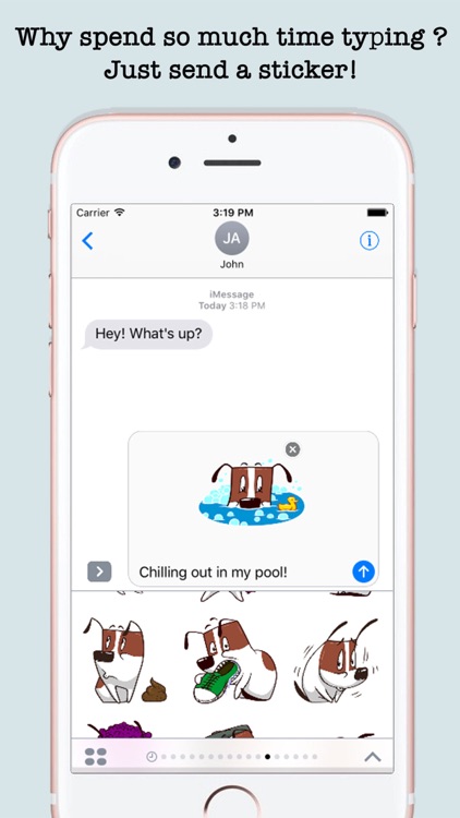 Cute Dog Emojis Stickers For iMessage screenshot-4