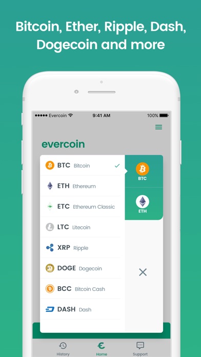 Evercoin: Bitcoin, Ripple, ETH screenshot 2