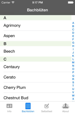 Bachblüten Info und Test screenshot 2