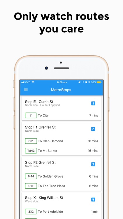 MetroStops 2 - Efficiency up