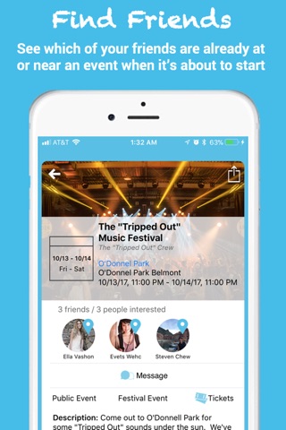 Swurv - Find Friends At Events screenshot 2