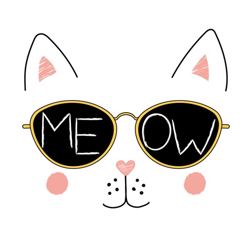 Adorable Cat SMS Stickers Pack iOS App