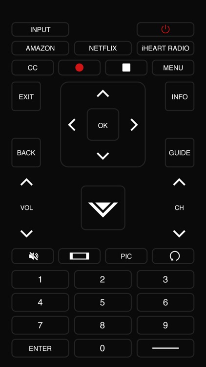 Remote for Vizio TV Pro
