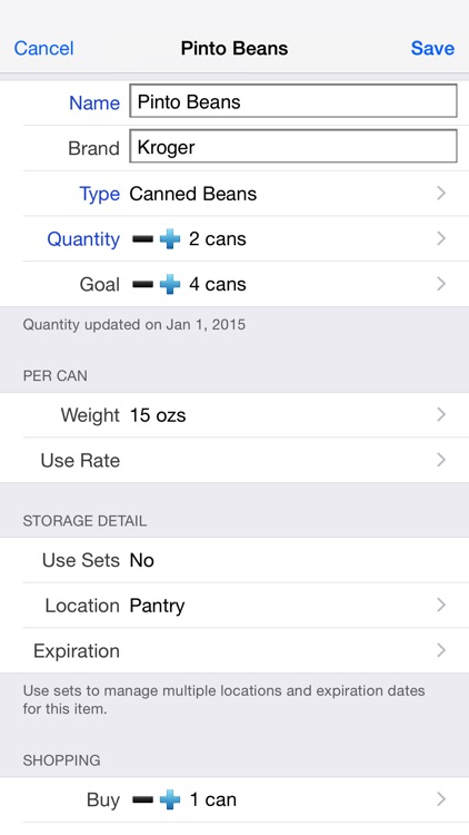 Home Food Storage (Pantry, Prep or Grocery) screenshot-3