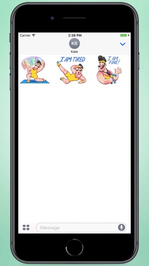 Funny Aerobic Bob Stickers(圖2)-速報App