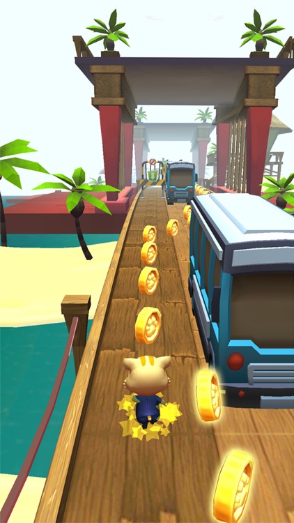 Cute Cat Subway Gold Run screenshot-3