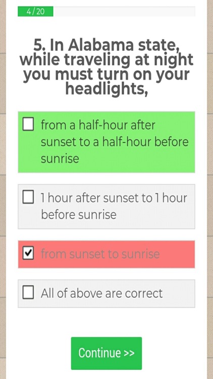 AL DMV PRACTICE PERMIT TESTS screenshot-6