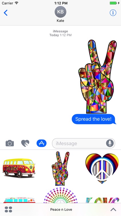 Peace & Love Stickers