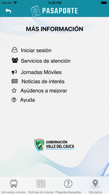 Pasaporte Valle del Cauca