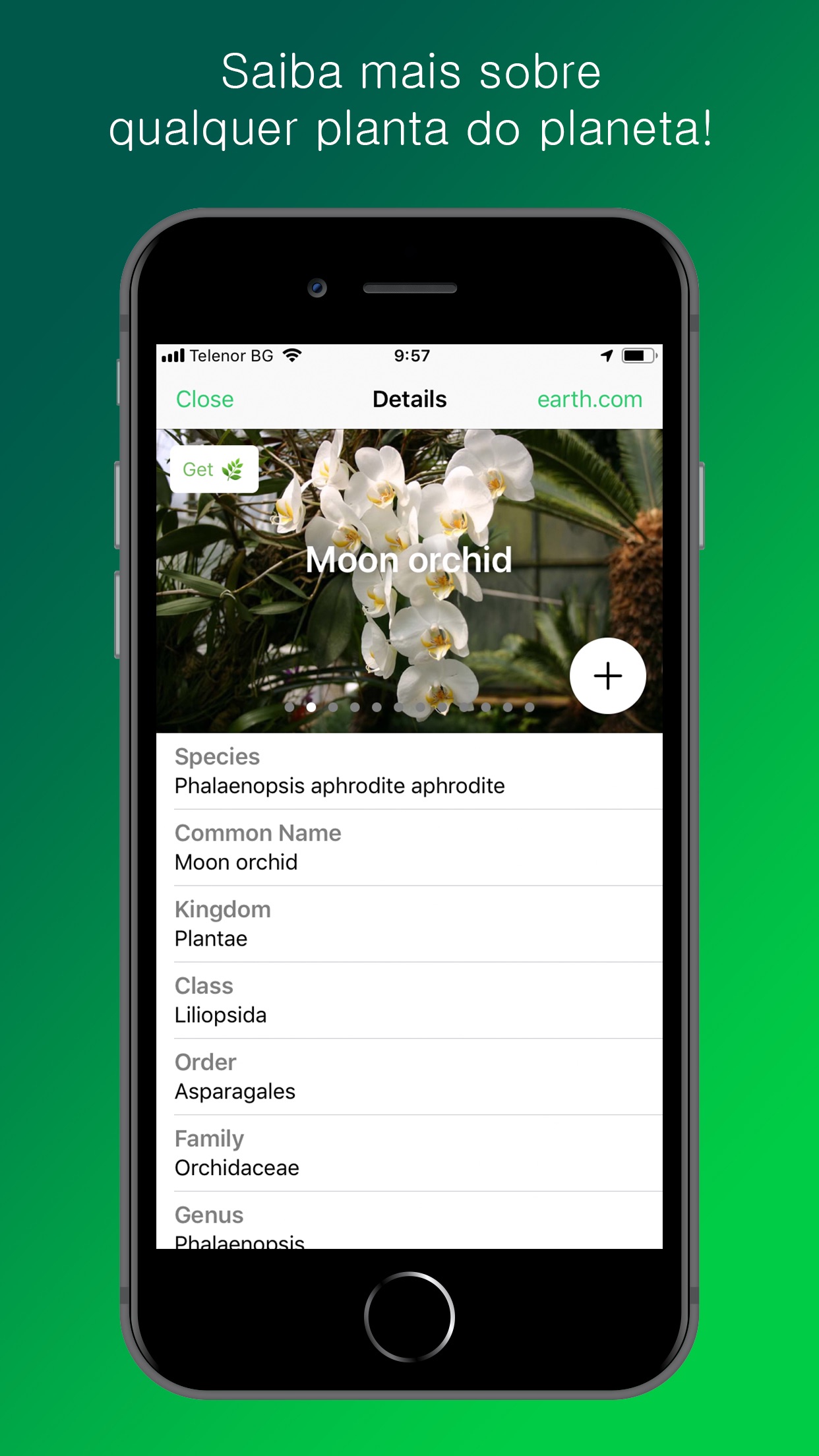 Screenshot do app PlantSnap Pro: Identify Plants