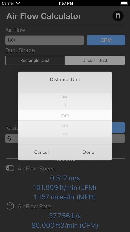 Air Flow Conversion Calculator screenshot-5