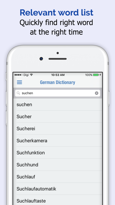 German Dictionary Pro Screenshot 2