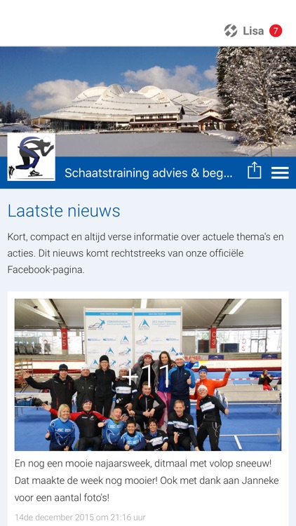 Schaatstraining