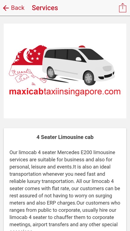 Maxicab Booking Singapore