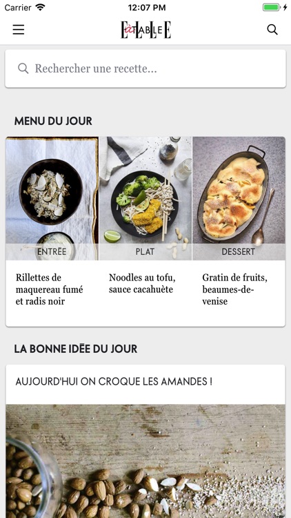 ELLE à table : idées recettes