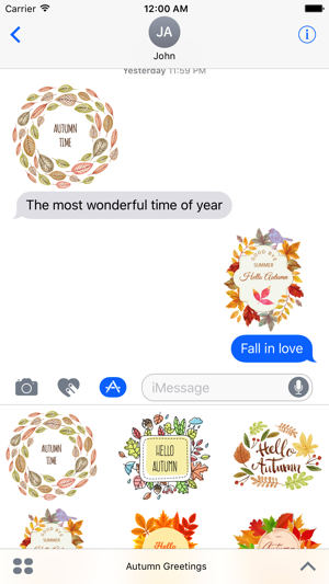 Autumn Greetings - Say it With Beautiful Stickers(圖2)-速報App